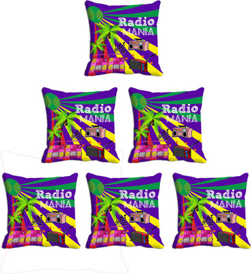 

IndiWeaves Printed Cushions Cover(Pack of 6, 30 cm*30 cm, Multicolor)