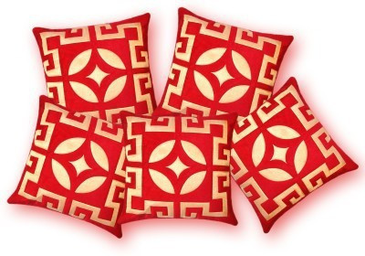 

Nikunj Geometric Cushions Cover(Pack of 5, 40 cm*40 cm, Red)