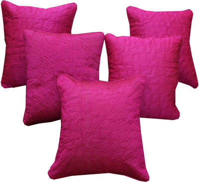 

Adishma Striped Cushions Cover(Pack of 5, 30 cm*30 cm, Pink)