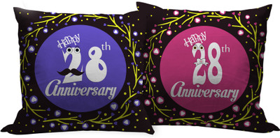 

Tied Ribbons Text Print Cushions Cover(Pack of 2, 30 cm*30 cm, Multicolor)