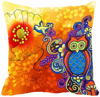 64% OFF on meSleep Abstract Cushions Cover(40.64 cm*40.64 cm, Multicolor)