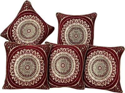 

Zesture Floral Cushions Cover(Pack of 5, 40 cm*40 cm, Multicolor)