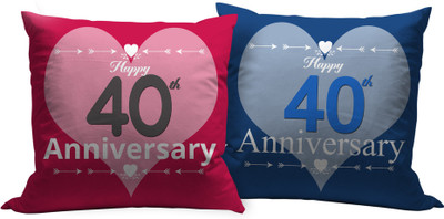 

Tied Ribbons Text Print Cushions Cover(Pack of 2, 30 cm*30 cm, Multicolor)