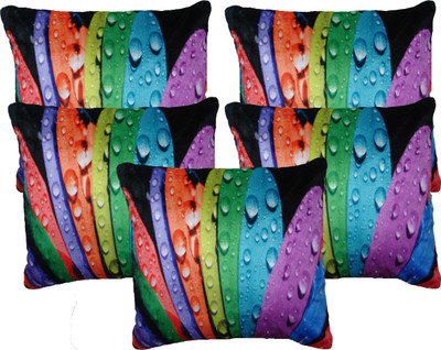 

HOME SHINE Abstract Cushions Cover(Pack of 5, 40 cm*40 cm, Multicolor)