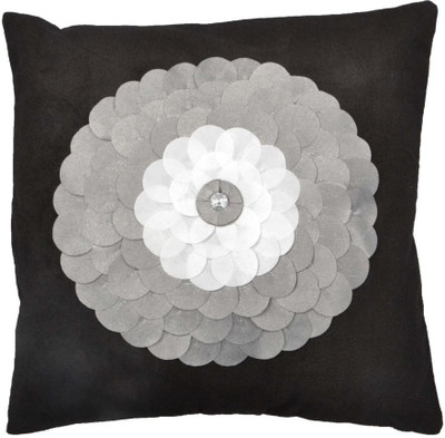 

Nikunj Floral Cushions Cover(Pack of 5, 40 cm*40 cm, Black)