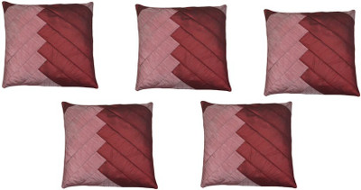 

Shine Villa Floral Cushions Cover(Pack of 5, 40 cm*40 cm, Maroon)
