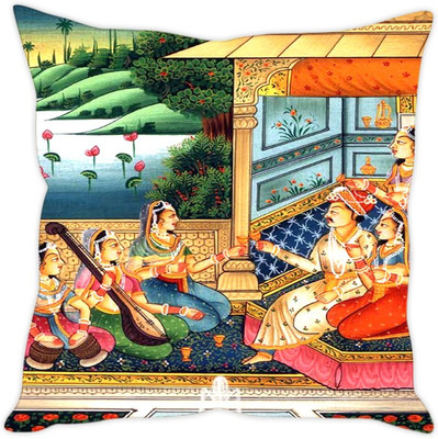 

Sleep Nature's Abstract Cushions Cover(30.63 cm*30.63 cm, Multicolor)