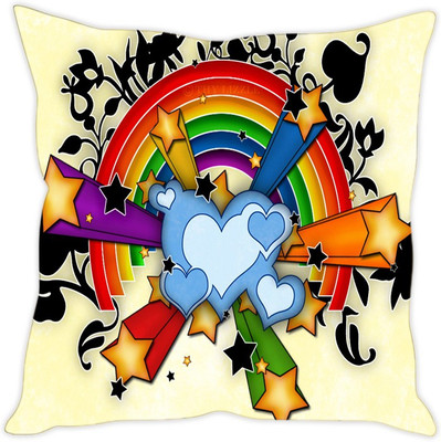 

Sleep Nature's Abstract Cushions Cover(40.64 cm*40.64 cm, Multicolor)