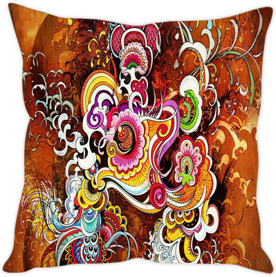 

Sleep Nature's Abstract Cushions Cover(30.63 cm*30.63 cm, Multicolor)