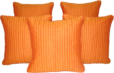 

HOME SHINE Plain Cushions Cover(Pack of 5, 30 cm*30 cm, Orange)