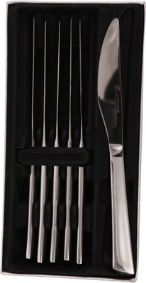 

Mullich Kayla Silver Stainless Steel Table Knife Set(Pack of 6)