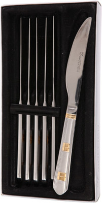 

Mullich Miracle Gold Stainless Steel Table Knife Set(Pack of 6)