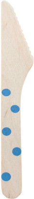 

Funcart Polka Dot Cutlery Utensil Wood Table Knife Set(Pack of 10)