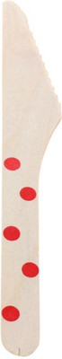 

Funcart Polka Dot Cutlery Utensil Wood Table Knife Set(Pack of 10)