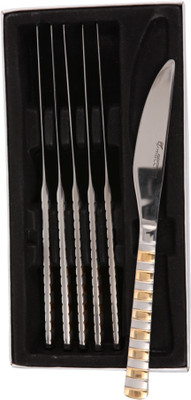 

Mullich Samuel Gold Stainless Steel Table Knife Set(Pack of 6)
