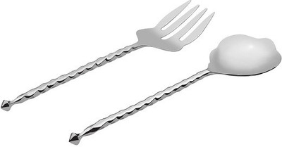 Sage Koncpt Twist salad server set Stainless Steel Cutlery Set(Pack of 2) Sage Koncpt Twist salad server set Stainless Steel Cutlery Set(Pack of 2)