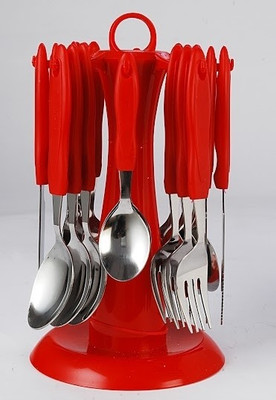 

Elegant Signature Stainless Steel, Plastic Cutlery Set(Pack of 24)