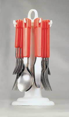 

Elegant Tablecraft Red Stainless Steel, Plastic Cutlery Set(Pack of 24)