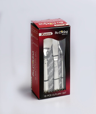 

Su Cocina Stainless Steel Cutlery Set(Pack of 18)