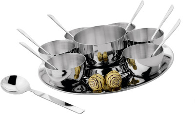 

Tricon Flower Serving Set Stainless Steel Cutlery Set(Pack of 15)