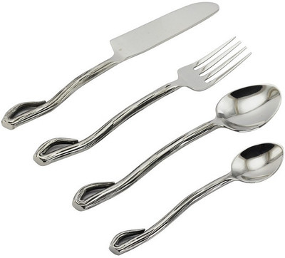 Sage Koncpt Branch cutlery Stainless Steel Cutlery Set(Pack of 24) Sage Koncpt Branch cutlery Stainless Steel Cutlery Set(Pack of 24)