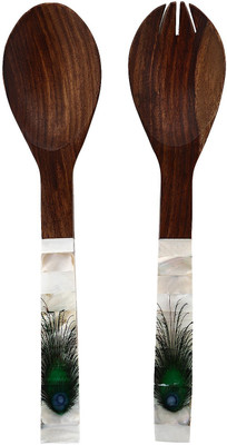 

Purpledip MOP Spoon Wood Cutlery Set(Pack of 2)