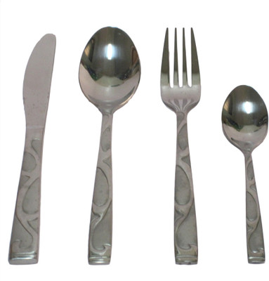 

Simply Solid 24pcs CUTLERY SET - Grande Stainless Steel Cutlery Set(Pack of 24)