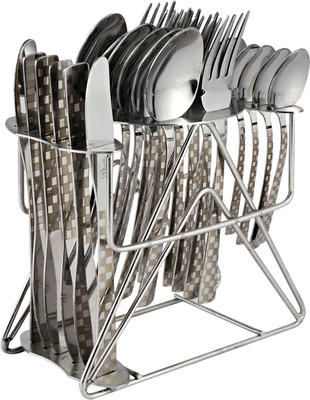 Dinette Lazer Checks Elantra Stainless Steel Cutlery Set(Pack of 25)
