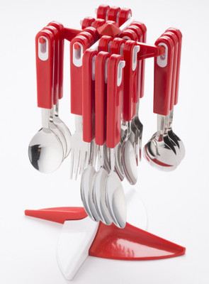 

Capital kitchenware Magic red Stainless Steel, Plastic Cutlery Set(Pack of 24)