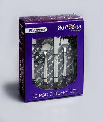 

Su Cocina Stainless Steel Cutlery Set(Pack of 30)