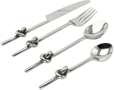 Sage Koncpt Love knot cutlery Stainless Steel Cutlery Set(Pack of 24) Sage Koncpt Love knot cutlery Stainless Steel Cutlery Set(Pack of 24)