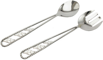 Sage Koncpt Willow leaf new salad server set Stainless Steel Cutlery Set(Pack of 2) Sage Koncpt Willow leaf new salad server set Stainless Steel Cutlery Set(Pack of 2)