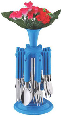 

Capital Cutlery Set Premium with Stand 24 Pcs (REVO) Plastic, Stainless Steel Cutlery Set(Pack of 25)