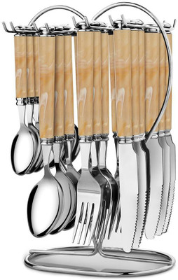 

POGO Stainless Steel Cutlery Set(Pack of 24)