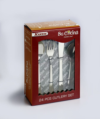 

Su Cocina Stainless Steel Cutlery Set(Pack of 24)