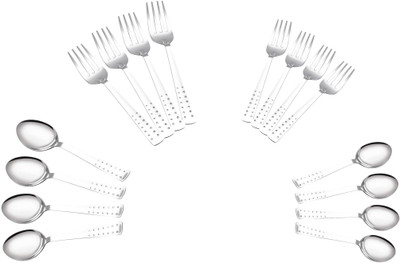 

Petals Steel Cutlery Set(Pack of 16)