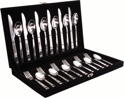 Shapes Stainless Steel Cutlery Set(Pack of 24)