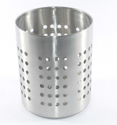 

Clobber 1 Compartments Stainless Steel Cutlery Holder(Steel, Silver)