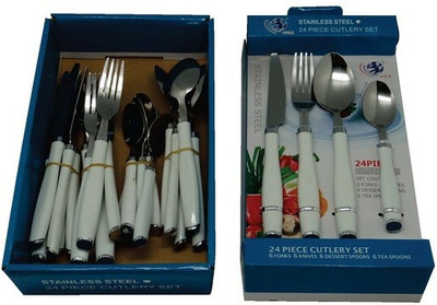 

LoveHome JIALE Stainless Steel Cutlery Set(Pack of 24)