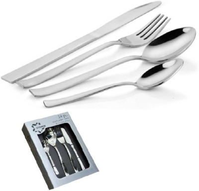 

STEREN SIFW 2039-24 Pcs Stainless Steel Cutlery Set(Pack of 24)