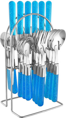 

Elegant Maple Blue Stainless Steel, Plastic Cutlery Set