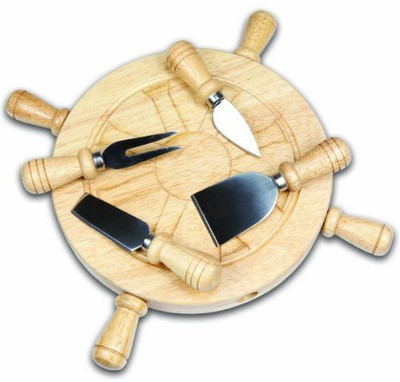 

Picnic Time Mariner Cheese Board And Tool Set