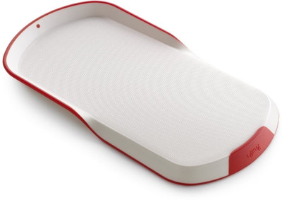 

Lekue PP (Polypropylene) Cutting Board(White, Red Pack of 1)