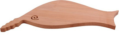 

Mariya Decor Design Fish Wood Cutting Board(Beige Pack of 1)