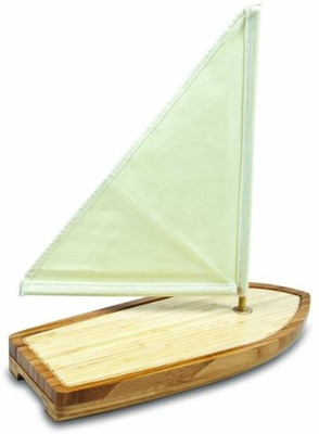 

Picnic Time Bamboo Sailboat Cheese Board And Tool Set