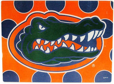 

Game Day Outfitters Ncaa Florida Gators Cutting Board With Polka Dots And Team Logo