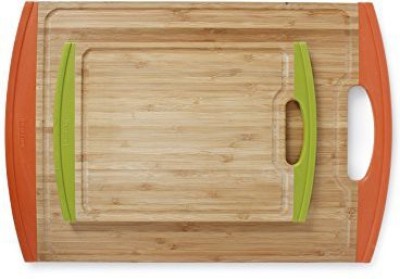 Neoflam 2Piece Bamboo Cutting Board Set With NonSlip Edges at flipkart