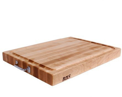 

John Boos 24 By 18 By 2.25Inch Reversible Cutting Board With Chrome Handles
