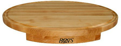 John Boos Corner Counter Saver 24By18Inch OvalShaped Cutting Board