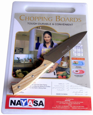 Nayasa Best Cook heavy grade material PP (Polypropylene) Cutting Board(White Pack of 2)
